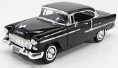 1:18 CHEVROLET Bel Air Cabriolet Closed (1955), Black Silver - 73185BK