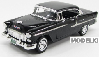 1:18 CHEVROLET Bel Air Cabriolet Closed (1955), Black Silver - 73185BK