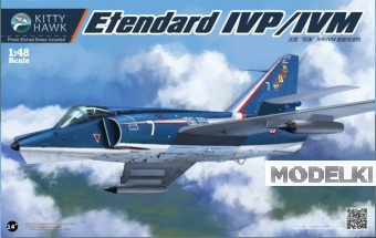 1:48 Сборная модель Французский палубный разведывательный самолет Dassault-Breguet Super Etendard IVP / истребитель Super Etendard IVM - KH80137