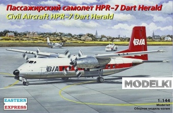 1:144 Сборная модель Пассажирский самолет HPR-7 Dart Herald - 144125