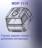 1:43 Кабина со спальником 'трасса'Евро 00 (с глухой задней стенкой кл) - mdp1115