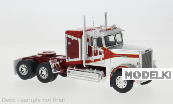 1:43 FREIGHTLINER FLC 120 64 T седельный тягач со спальником (1977), Silver/Red - TR200
