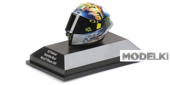 1:8 AGV HELMET - VALENTINO ROSSI - MOTOGP MISANO 2018 - 399180096