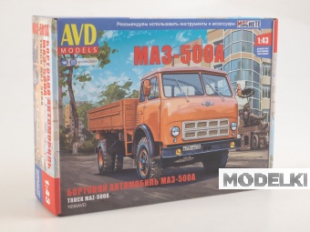 1:43 Сборная модель Бортовой автомобиль МАЗ-500А - 1698AVD