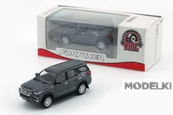 1:64 TOYOTA Fortuner, dark gray silver (RHD) 2018 - BM64B0475