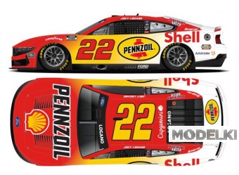 1:64 Ford Mustang #22 Joey Logano *Shell-Pennzoil Special*, white/red/yellow 2025 - C222565SHSJL