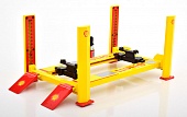 1:18 SHELL Hebebühne, yellow red - 13583
