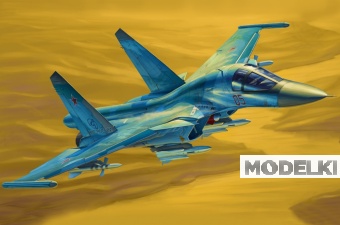 1:48 Сборная модель Самолет Russian Su-34 Fullback Fighter-Bomber - 81756