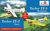 1:72 Сборная модель Экспериментальные самолёты Taylor JT-1 monoplane и Taylor JT-2 titch - 72359