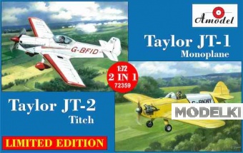 1:72 Сборная модель Экспериментальные самолёты Taylor JT-1 monoplane и Taylor JT-2 titch - 72359