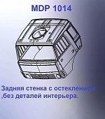 1:43 Кабина со спальником 'колхозница'Евро 00 (стенка остеклением кл) - mdp1014