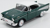 1:24 CHEVROLET Bel Air 2-door (1957), Green Met White - 73228GN