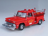 1:18 CHEVROLET C-20 FIRE TRUCK Pick-up Fire Engine Deparment Upper Lancaster (1965), red - 1383