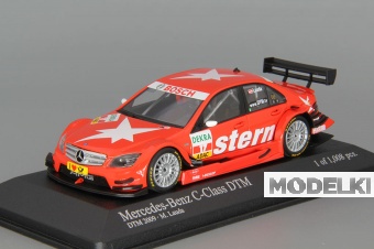 1:43 MERCEDES-BENZ C-Class Stern AMG DTM (Mathias Lauda) 2009, red - 400093817