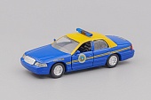 1:43 (Б/У) FORD Crown Victoria (1998) West Virginia State Police 1998, blue / yellow - RC111