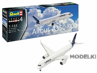 1:144 Сборная модель Самолет Airbus A350-900 Lufthansa New Livery - 03881