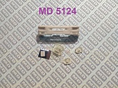 1:43 Бампер пластиковый Евро 4 +оптика (низкий) - MD5124