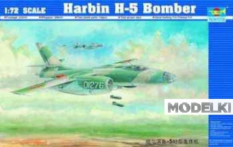 1:72 Сборная модель Китайский фронтовой бомбардировщик Harbin H-5 - 01603