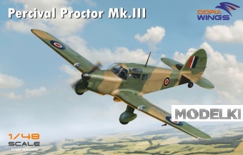 1:48 Сборная модель самолет радиосвязи Percival Proctor MK.III - DW48006