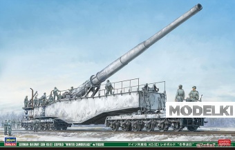 1:72 Сборная модель KRUPP Gun K5(e) Leopold Winter Camouflage 1941 - With Figures - 30070