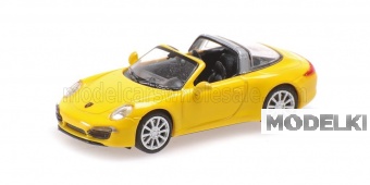 1:87 PORSCHE 911 991 Targa Cabriolet Open (2014), Yellow - 870068040