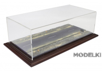 1:43 VETRINA DISPLAY BOX Diorama Base Strada Nel Deserto Lungh.lenght Cm 57.0 X Largh.width Cm 30.0 X Alt.height Cm 2.5 - Middle East Desert Base - Cover Lungh.lenght Cm 52.0 X Largh.width Cm 25.0 X Alt.height Cm 16.5, Various - ATL30205
