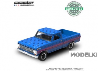 1:64 FORD F-100 Truck USA 250 Tribute *Norman Rockwell*, blue 1969 - 30600