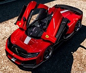 1:18 FERRARI F80 Silver White Stripe (2024), red / white - HE180054A2DIE-VET