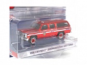 1:64 (Greenlight!) CHEVROLET Suburban K2500 Scottsdale 'New York City Police Department' (NYPD) (1990), red - GL43040D2