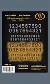 1:35 Сухая декаль WWII German numbers for vehicles. Variant 1-Outline - HDF-DT-3506