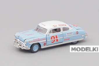 1:43 HUDSON Hornet #91 Nascar Tim Flock - Jocko Flocko 1952, white / blue - RB3402SP