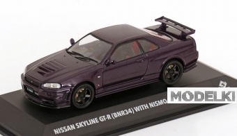 1:43 NISSAN Skyline GT-R (BNR34) with Nismo Parts (1996), purple-metallic - S4318201
