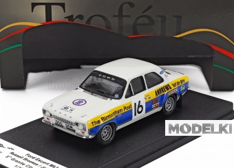 1:43 FORD Escort Mki №16 Rally City Granite (1975) Russell Brookes - John Brown, White Blue Yellow - TRFRRUK110