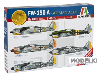 1:48 Сборная модель Самолет FW 190 A “German Aces” - 2693-X1