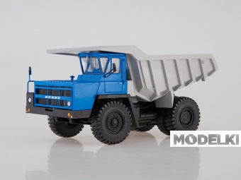1:43 БЕЛАЗ-7522 ранний Карьерный самосвал, синий / серый - 102217