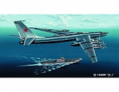 1:144 Сборная модель Самолет  Ту-142МР - 03905