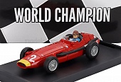 1:43 MASERATI F1 250f №2 World Champion Italy Gp (1957) Juan Manuel Fangio - With Driver Figure, Red - R092B-CH