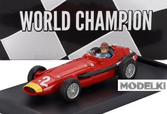 1:43 MASERATI F1 250f №2 World Champion Italy Gp (1957) Juan Manuel Fangio - With Driver Figure, Red - R092B-CH