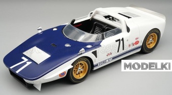 1:18 FORD GT40 ROADSTER X1 №71 Riverside Chris Amon (1965), white / blue - TM18-459A