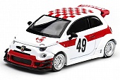 1:64 FIAT 595 Abarth LB-Works X Abas Works 1000 TC Tribute (2026), white / red - MGT01325-BL