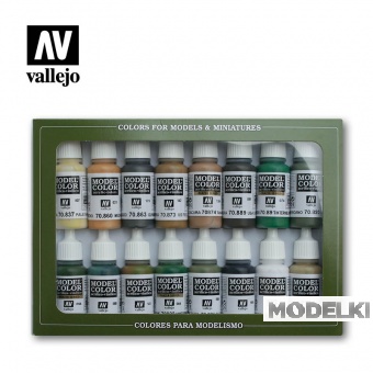 Краска акриловая `Model Color`Набор №9 WWII Aliedos 16цв. - 70109