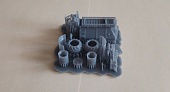 1:87 КСА-3 разбрасыватель удобрений на базе ЗиЛ-130 c арочными колесами - am87031052