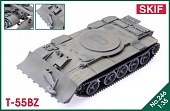 1:35 Сборная модель Бульдозер Т-55БЗ на шасси среднего танка Т-55 - 246