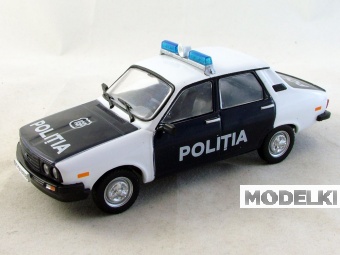 1:43 DACIA 1310 Полиция Румынии, Полицейские Машины Мира 52, бело-черный - PCW052-X2