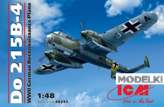 1:48 Сборная модель Германский самолет-разведчик II МВ,  Do 215B-4 - 48241