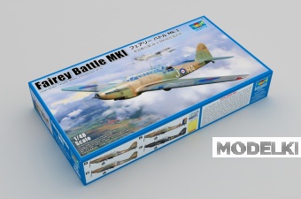 1:48 Сборная модель Британский бомбардировщик Fairey Battle Mk.I - 05831