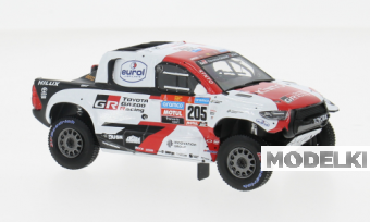 1:43 TOYOTA GR DKR Hilux T1 #205 Rally Dakar de Villiers-D.Murphy (2023) - RAM928A