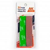 Губка с зернистостью P400 (6 шт.) / Sponge P400 Grit (6 Units) - AK9550