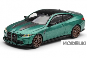 1:64 BMW M4 (G82) CS Frozen Isle of Man (2024), green metallic - MGT01328-BL