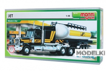 1:48 Сборная модель Western Star Автоцистерна Jet - 0107-38